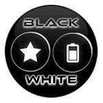 flat black and white icon pack android application logo